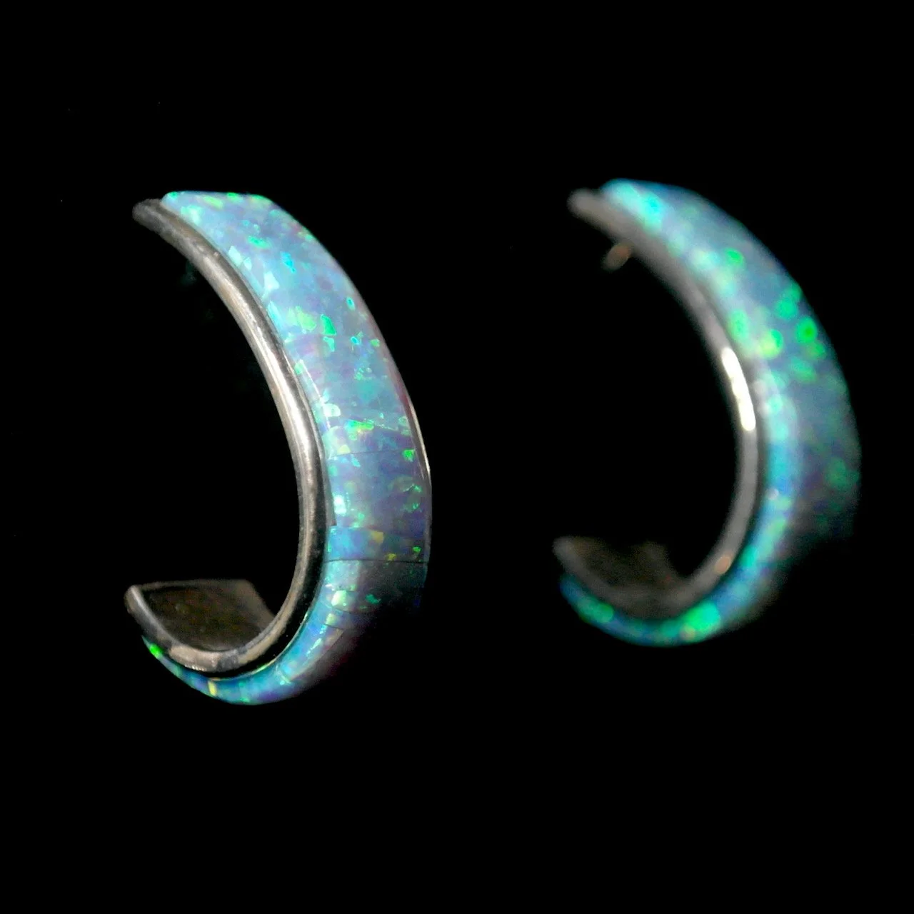 60-765 Sterling Silver with Opal Post Earrings $610.jpeg