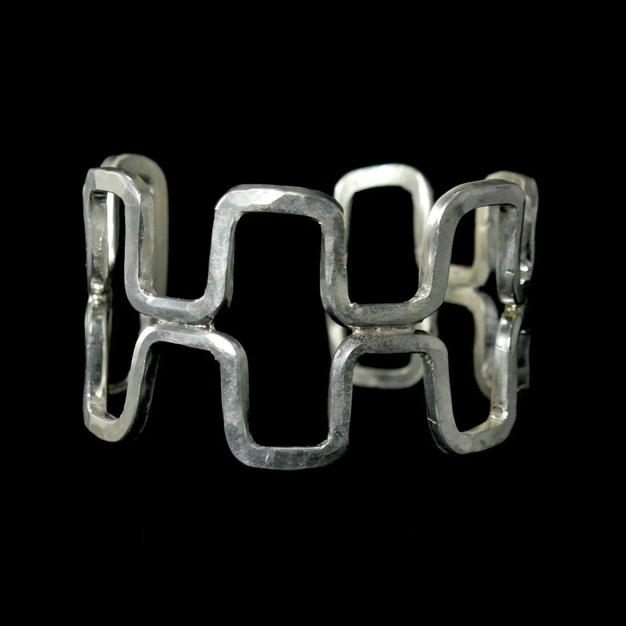 56-1328 Ingot Silver Rectangular Cuff Bracelet $1695...jpeg