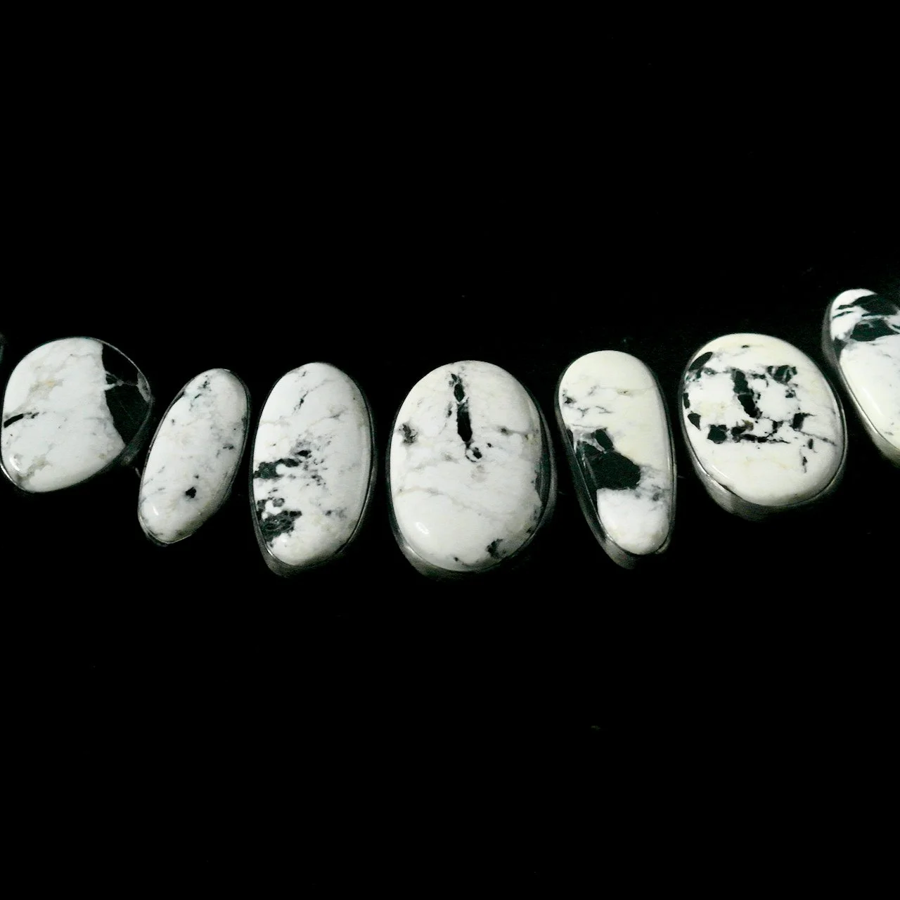 94-951 Sterling Silver White Buffalo 9-Stone Link Bracelet $995..jpg