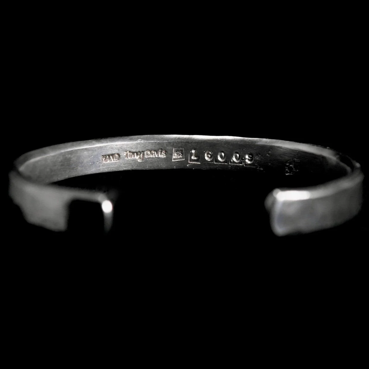 56-956 Tony Davis Ingot silver Cuff Bracelet Back (1).jpeg