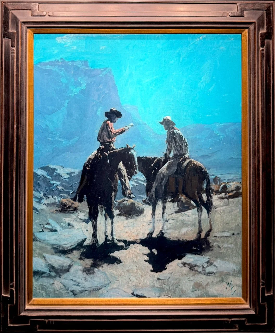 171-12 Michael Ome Untiedt "The Letter" $12,600-framed.jpeg