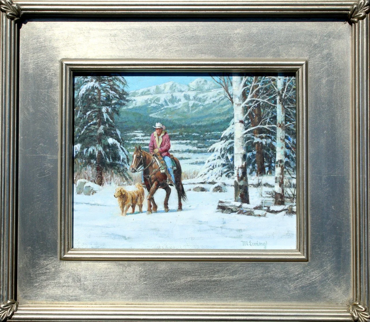 80-66 Michael Ewing "High Country Ride" $1800-framed.jpeg