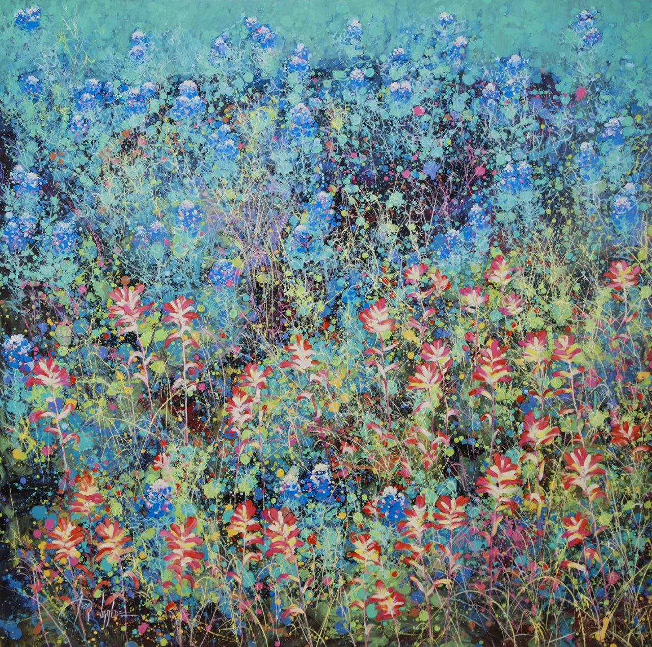 115-257 Roberto Ugalde "Colors of the Hills" Triptych 3.jpg