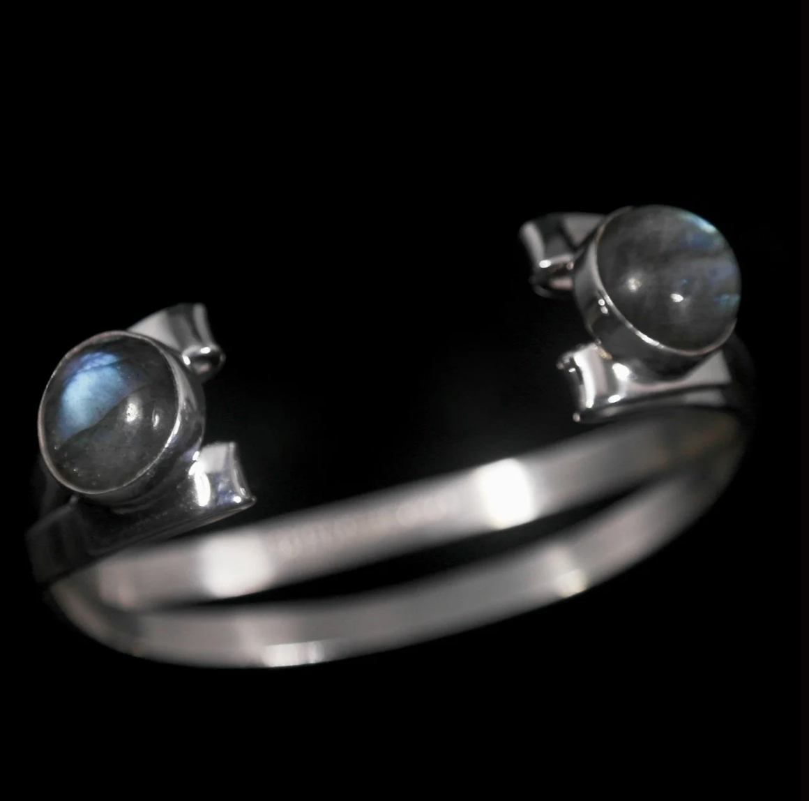 50-718 Lilly Barrack Sterling Silver with Labradorite Open Cuff Bracelet $448 side.png