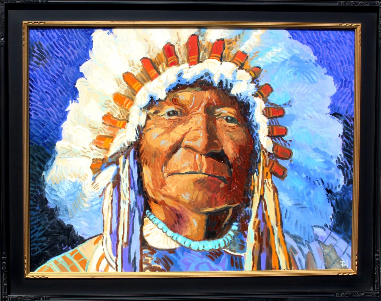 170-105 Brad Price %22Crown of the Plains%22 $5800-framed.jpg