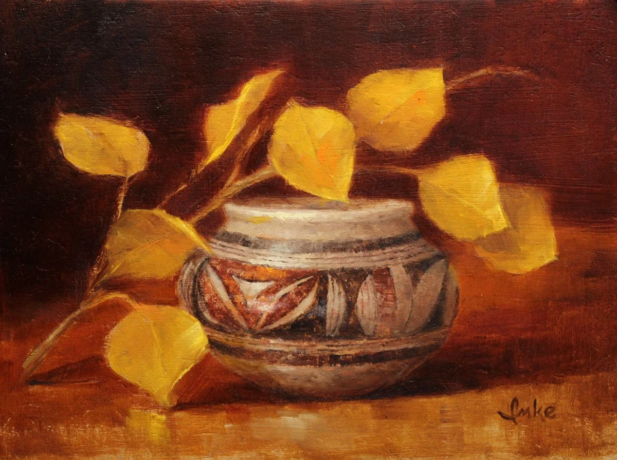 10-305 Denise Imke Hopi Pot w Aspen Leaves $625.jpg