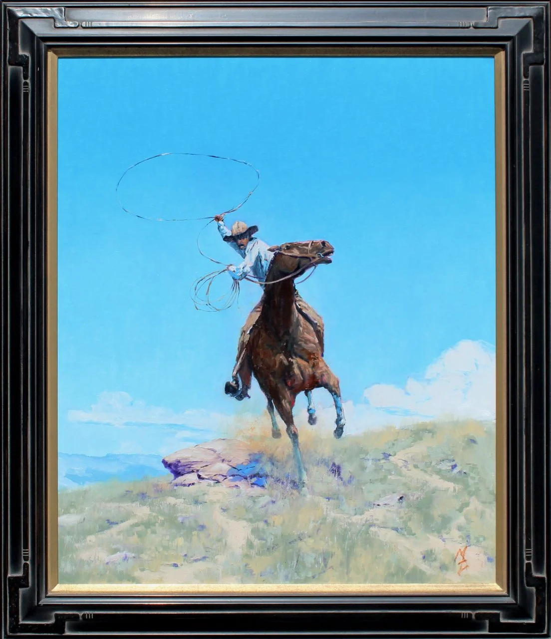 171-11 Michael Ome Untiedt %22Comes A Horseman%22 $22,500-framed.jpg