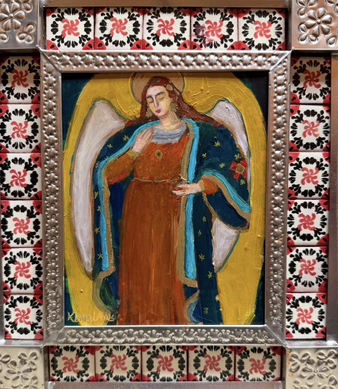 13-110 Kimm Lanus "Retablos Angel" $495-framed.jpg
