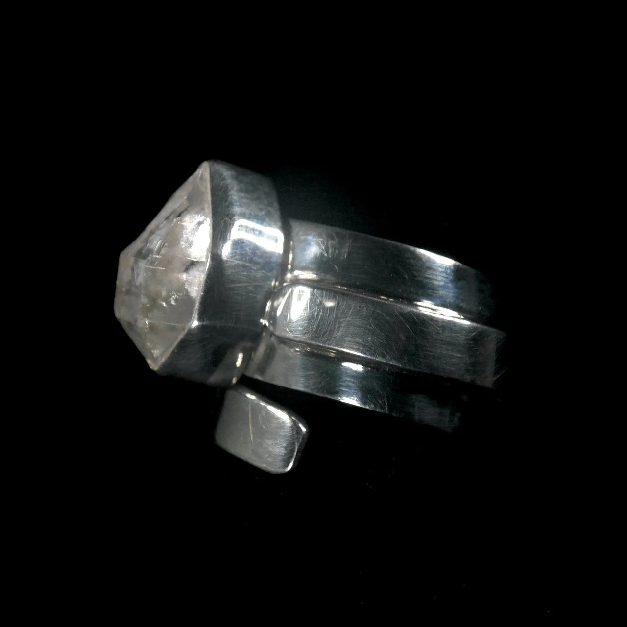 50-1005 Sterling Silver with Herkimer Diamond Ring $425-2.jpeg
