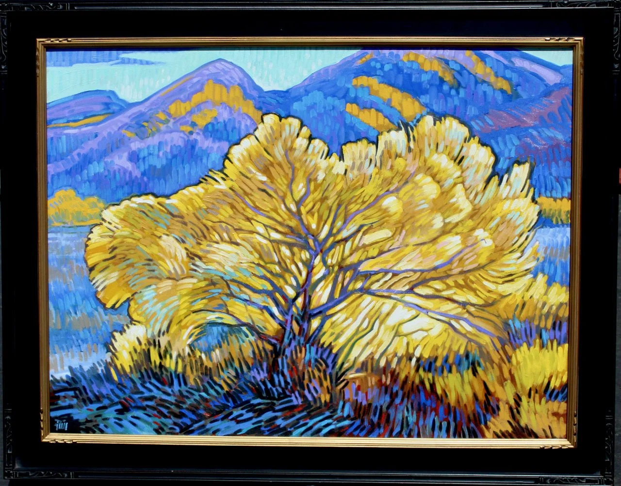 170-110 Brad Price Taos Fall Chamisa $6400 Framed.jpeg
