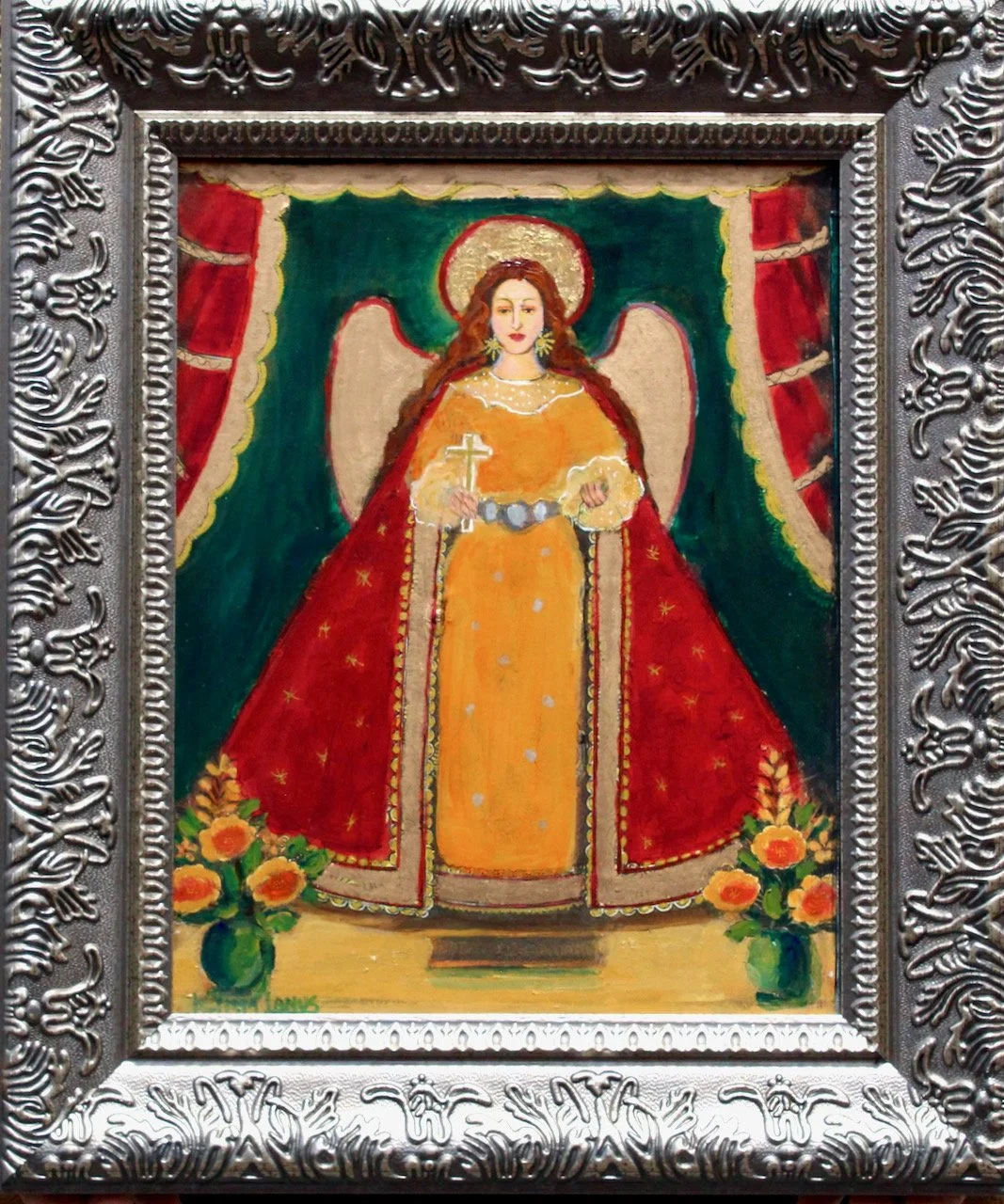 13-113 Kimm Lanus "Retablos Angel" $795-framed.jpeg