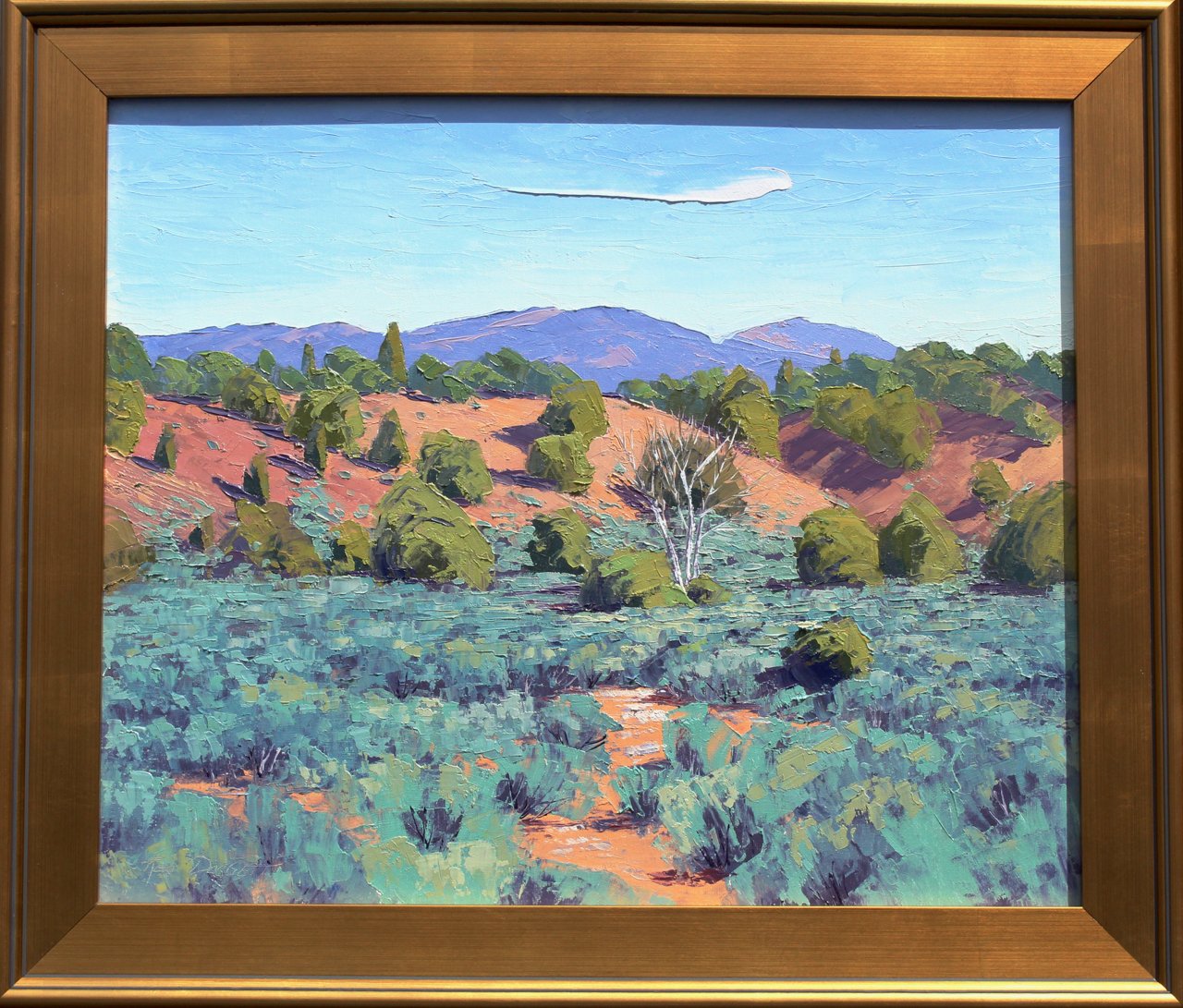 5-202 Ken Daggett %22Lone Tree and Sage%22 $2700-frameed.jpg
