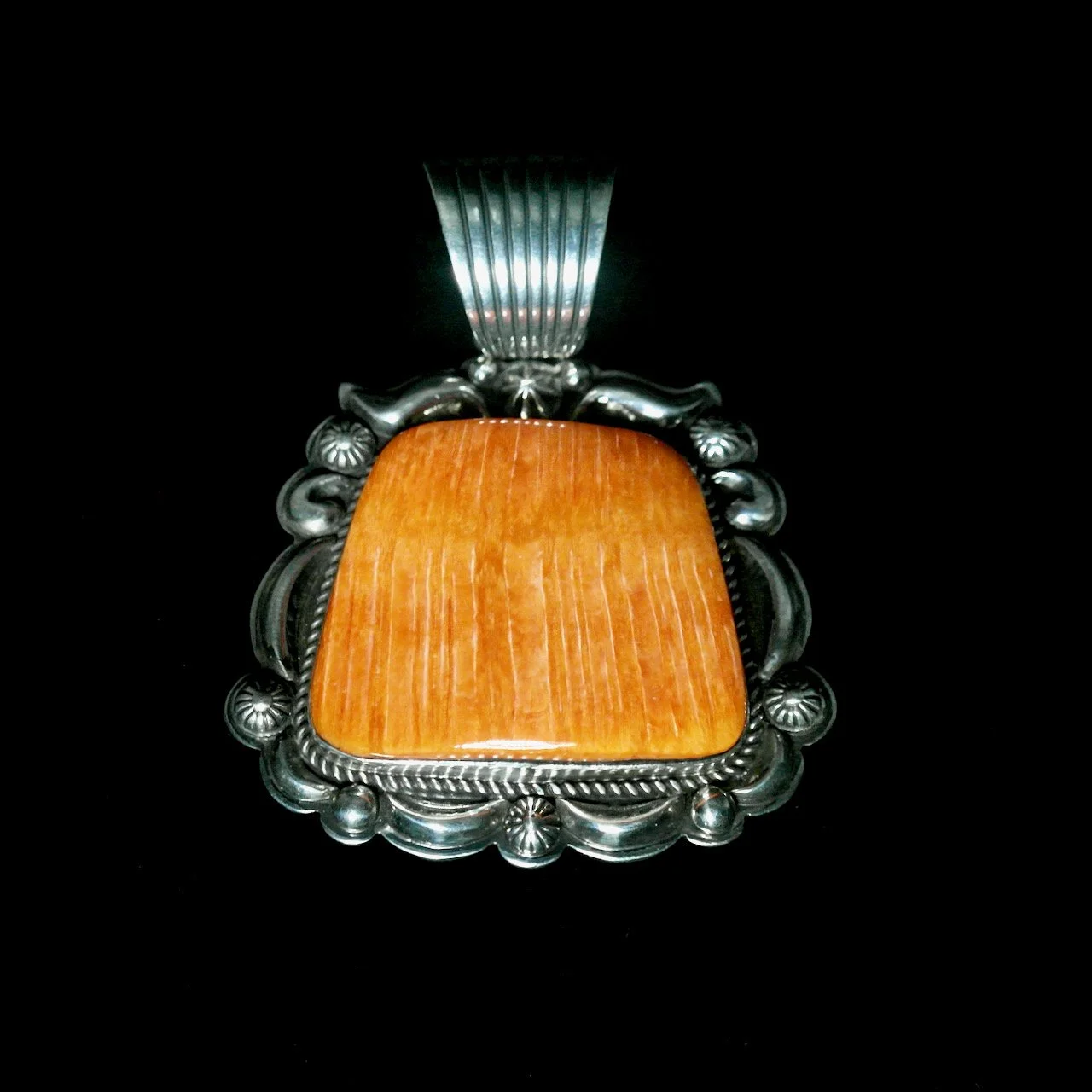 60-774 Sterling Silver with Spiny Shell Oyster Pendant $995.jpeg