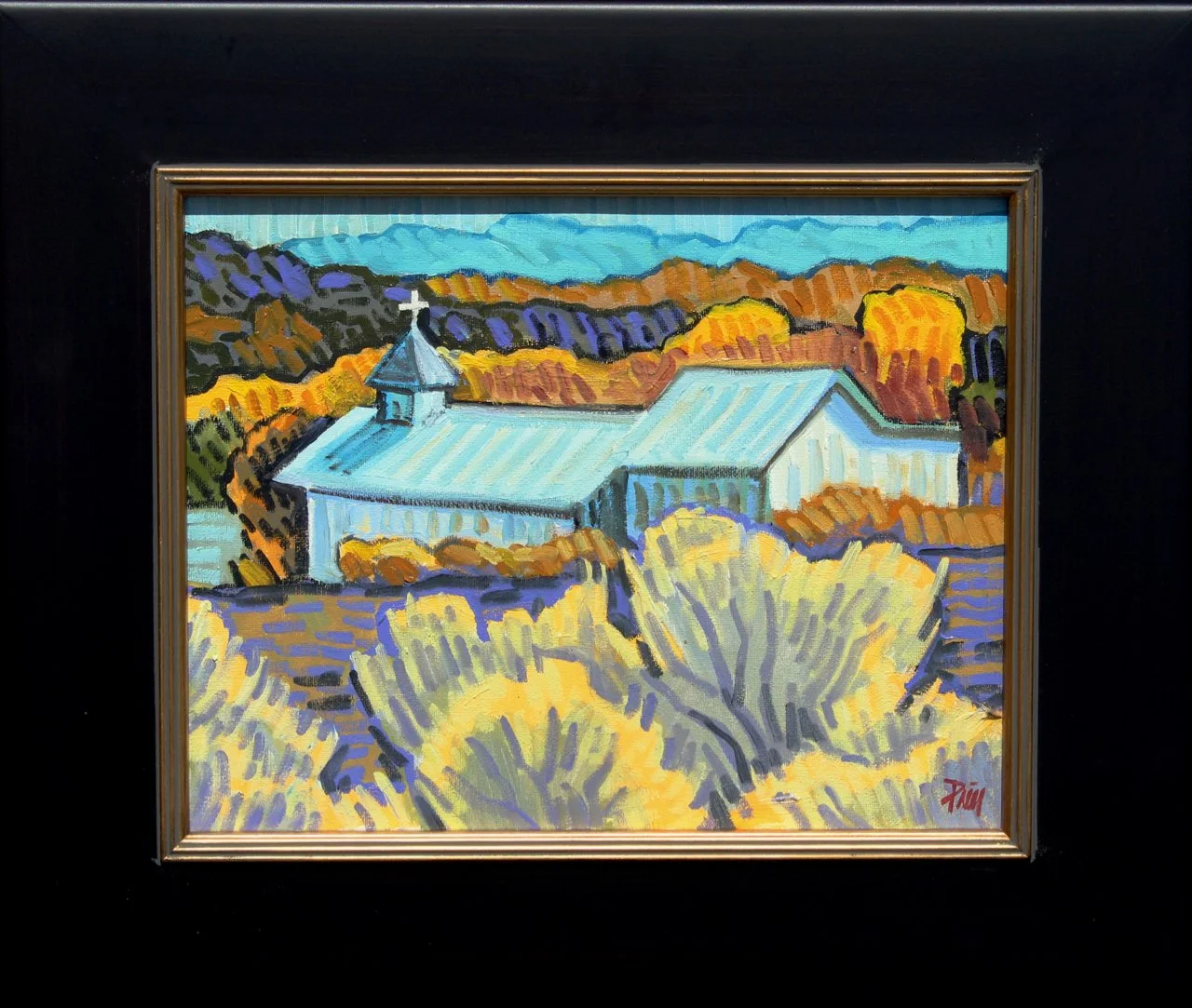 170-98 Brad Price %22Chapel at Ojo Sarco%22 $1300-framed.jpg