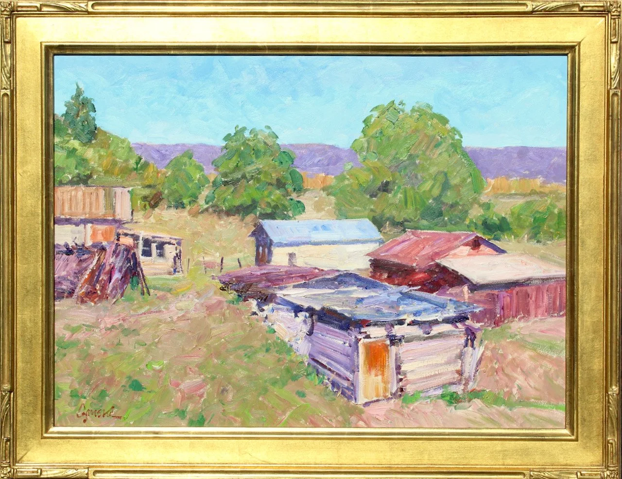 9-137 Walt Gonske "North San Ysidro" $12,500-framed.jpeg