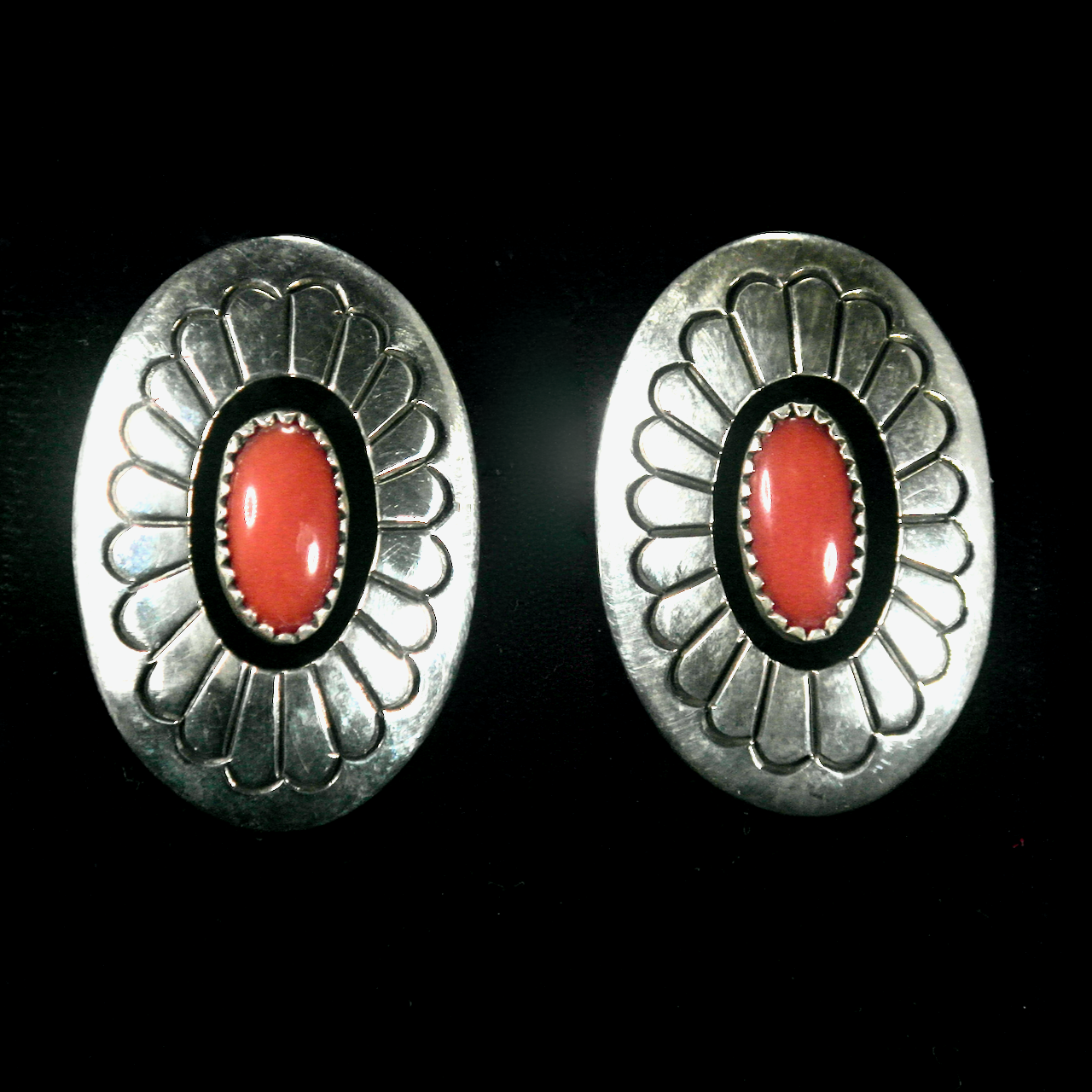 54-47 Sterling Silver Mediterranean Coral Earrings $265..png