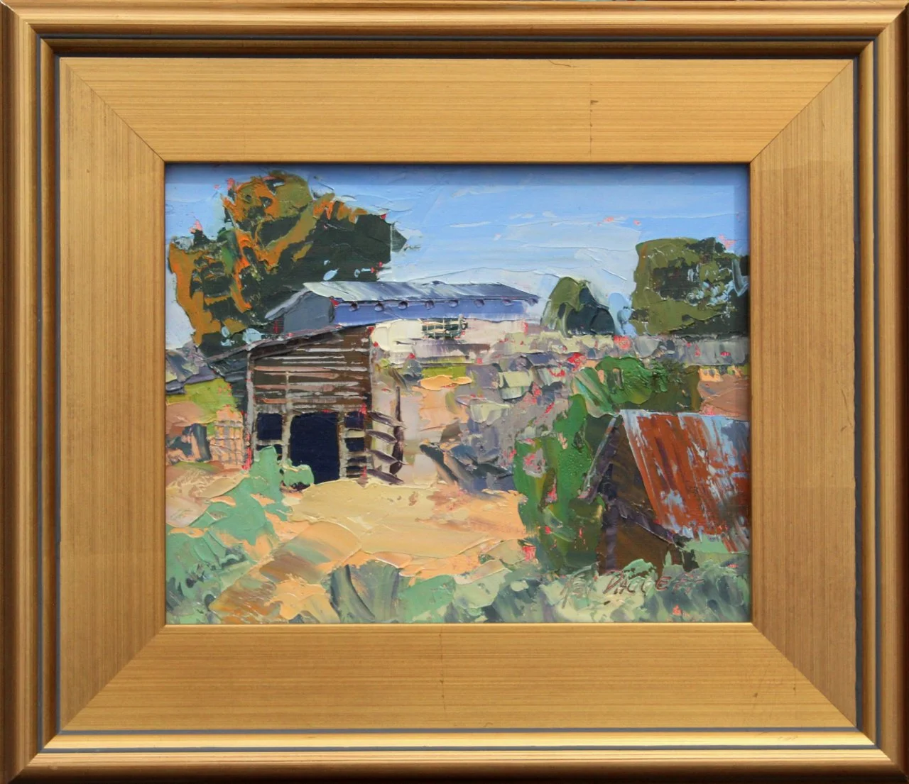 2-213 Ken Daggett %22Rual Taos%22 $900-framed.jpg