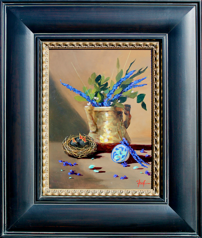 Feeding Time for Feather Mates Framed.png