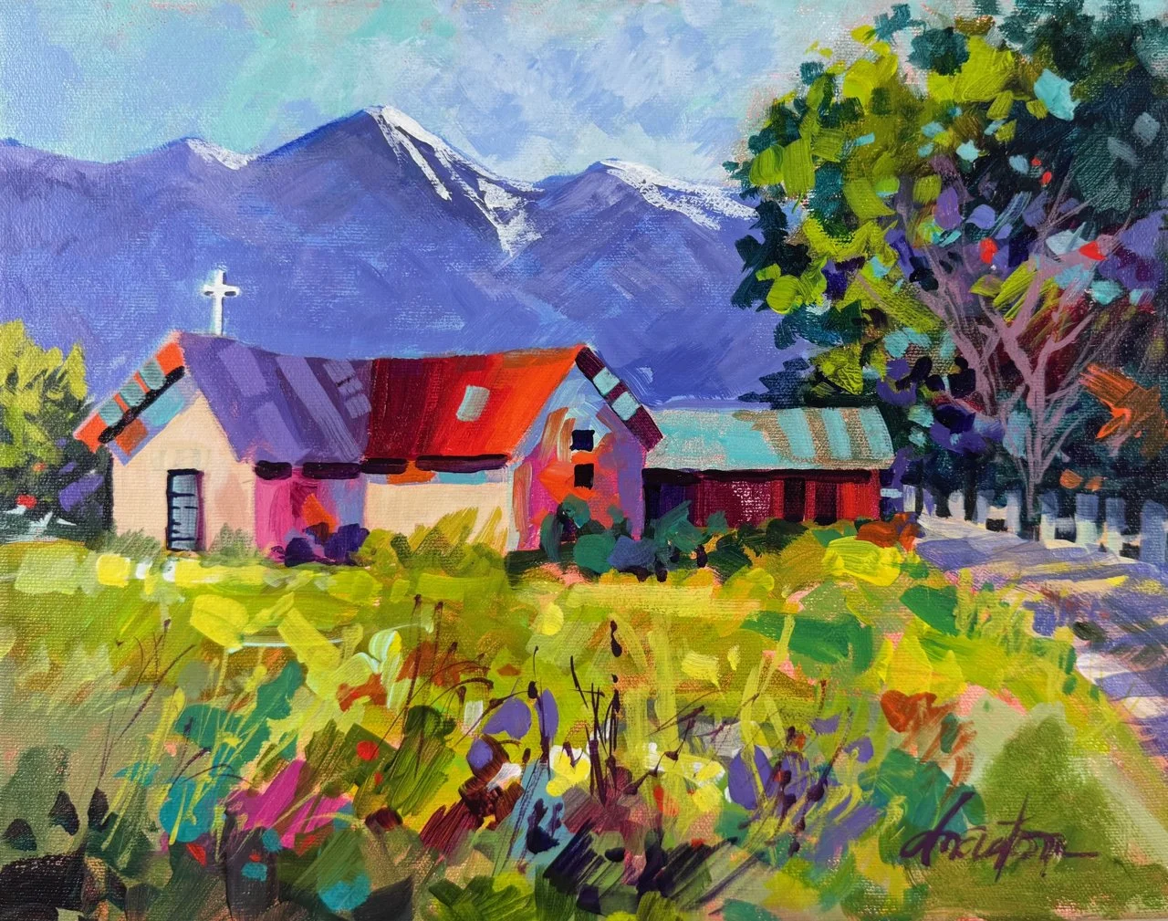 120-166 Dyan Newton CHAPEL IN THE SUNLIT VALLEY $1650.jpg