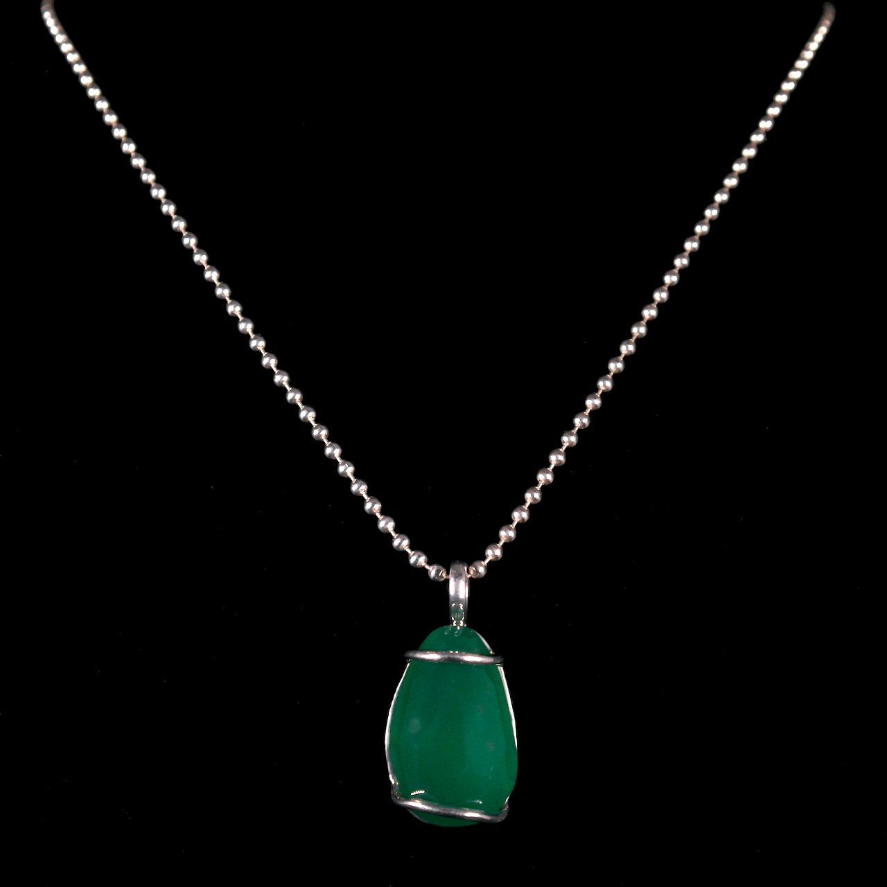 50-982 Sterling Silver with Green Onyx Necklace $485.jpeg