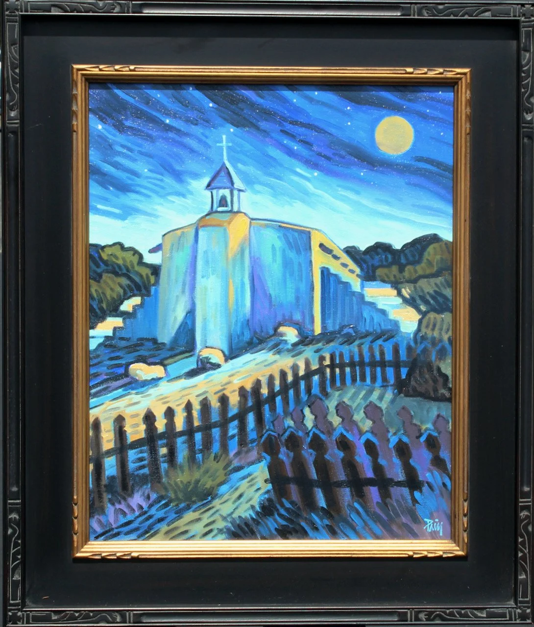 170-113 Brad Price "Golondrinas Moon" $2500-framed.jpeg