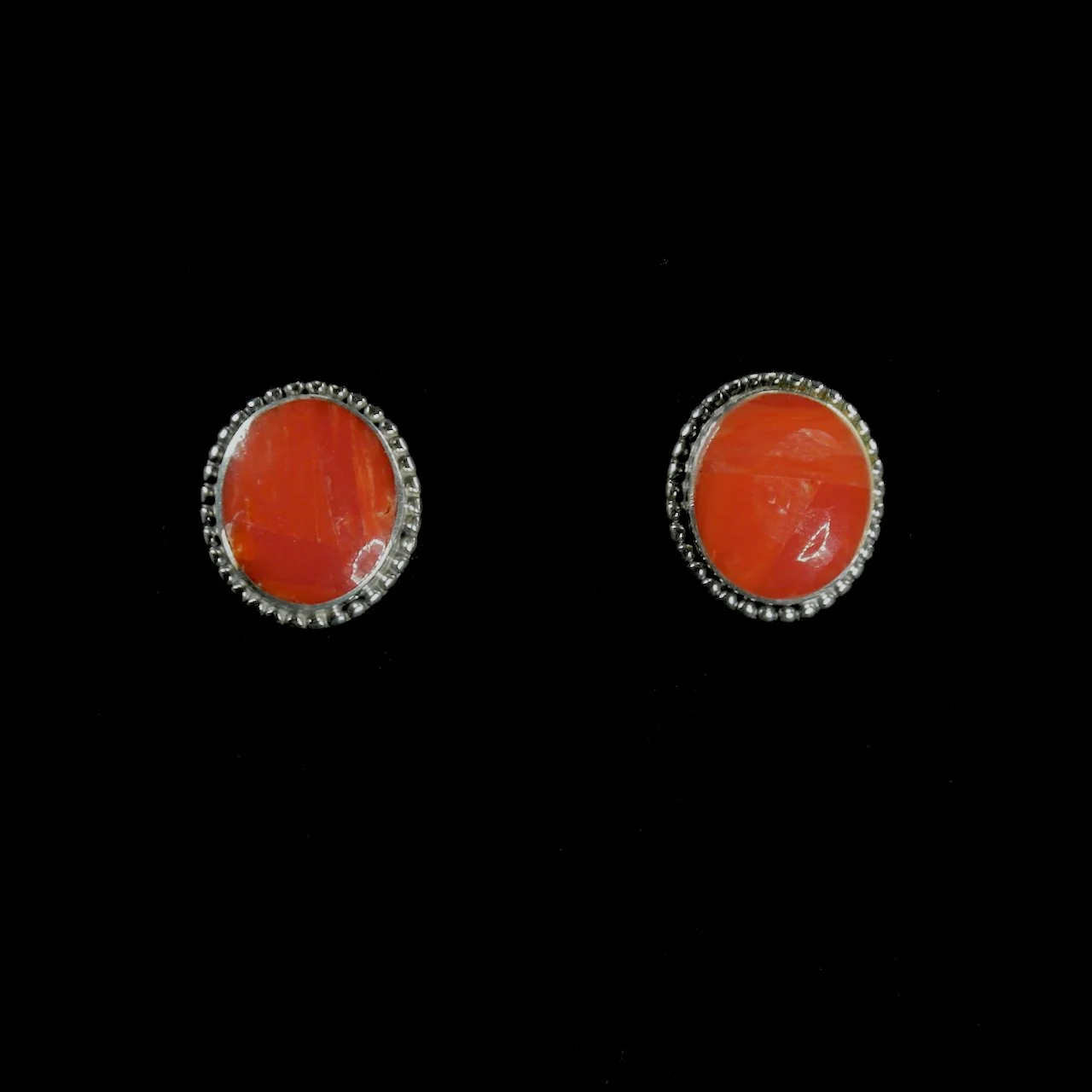 60-819 Sterling with Coral Post Earrings $450.jpg