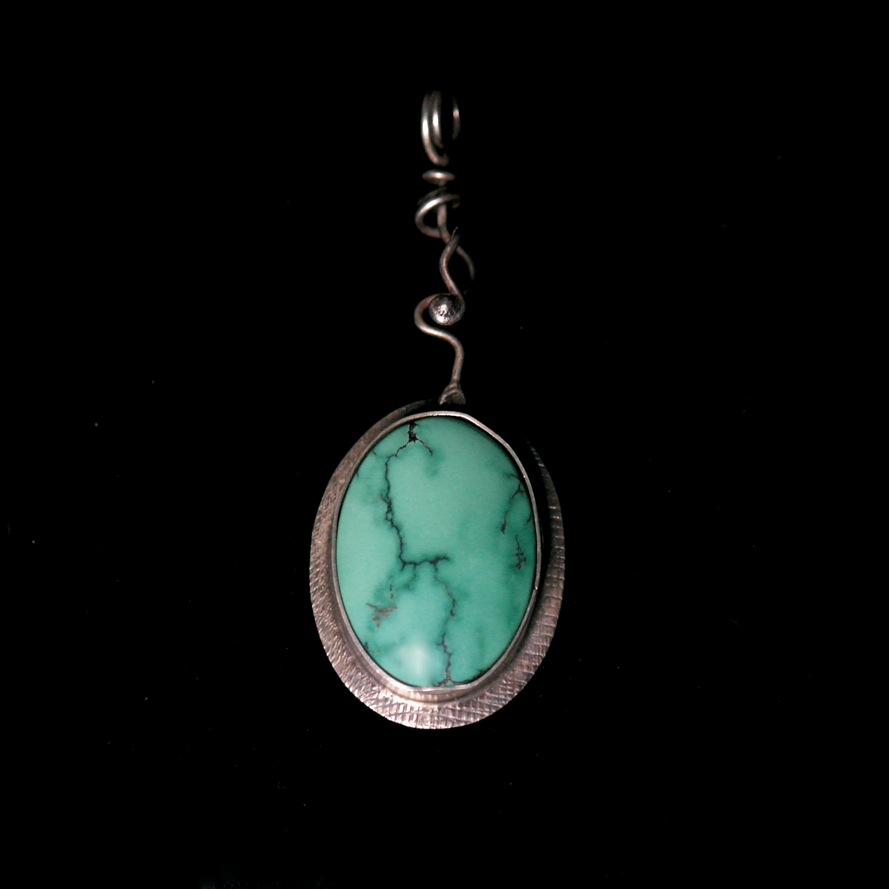 45-900 Fine Silver with Turquoise Pendant $148.png