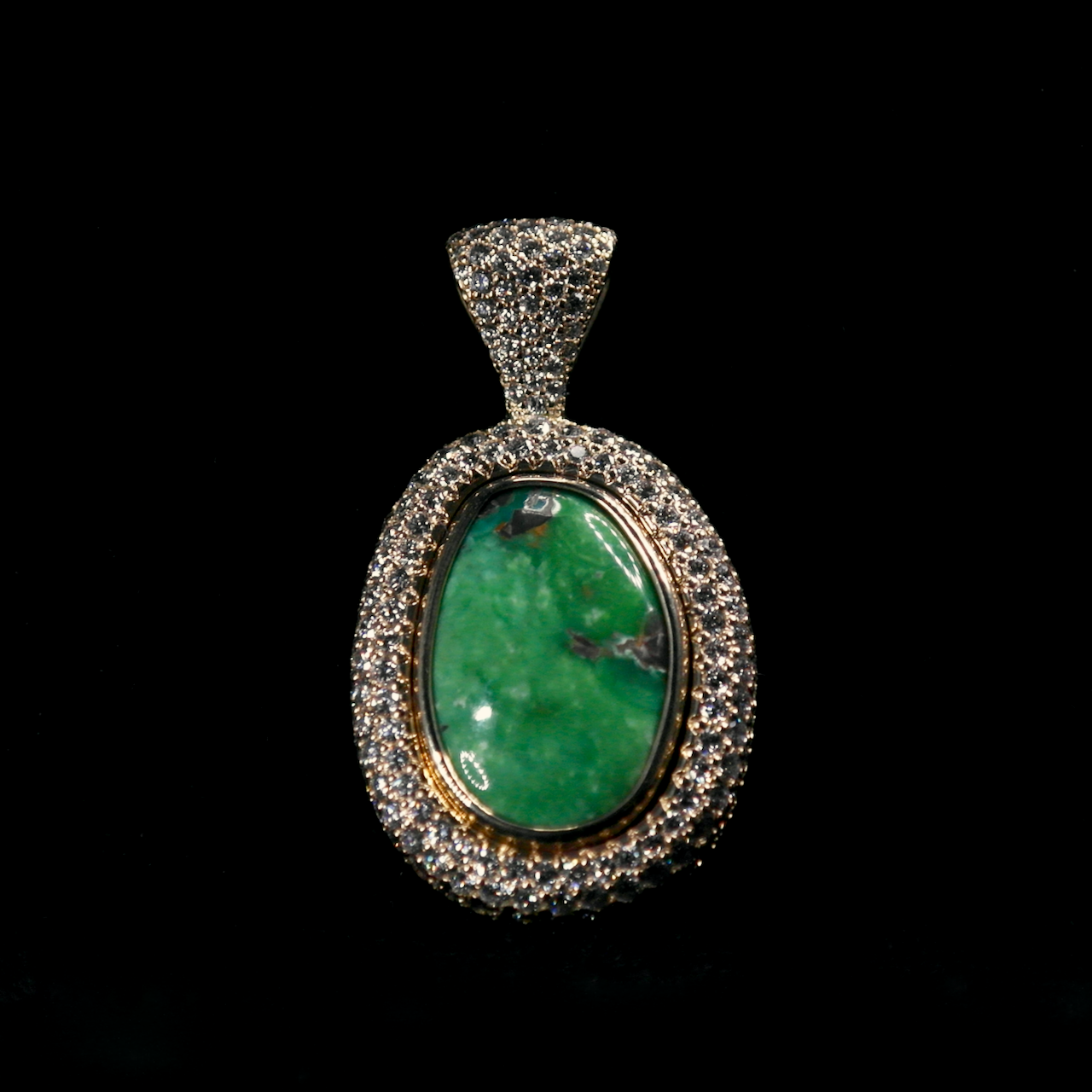 61-614 Don Lanzar 18k Diamonds Carico Lake Turquoise Pendant $16500.png