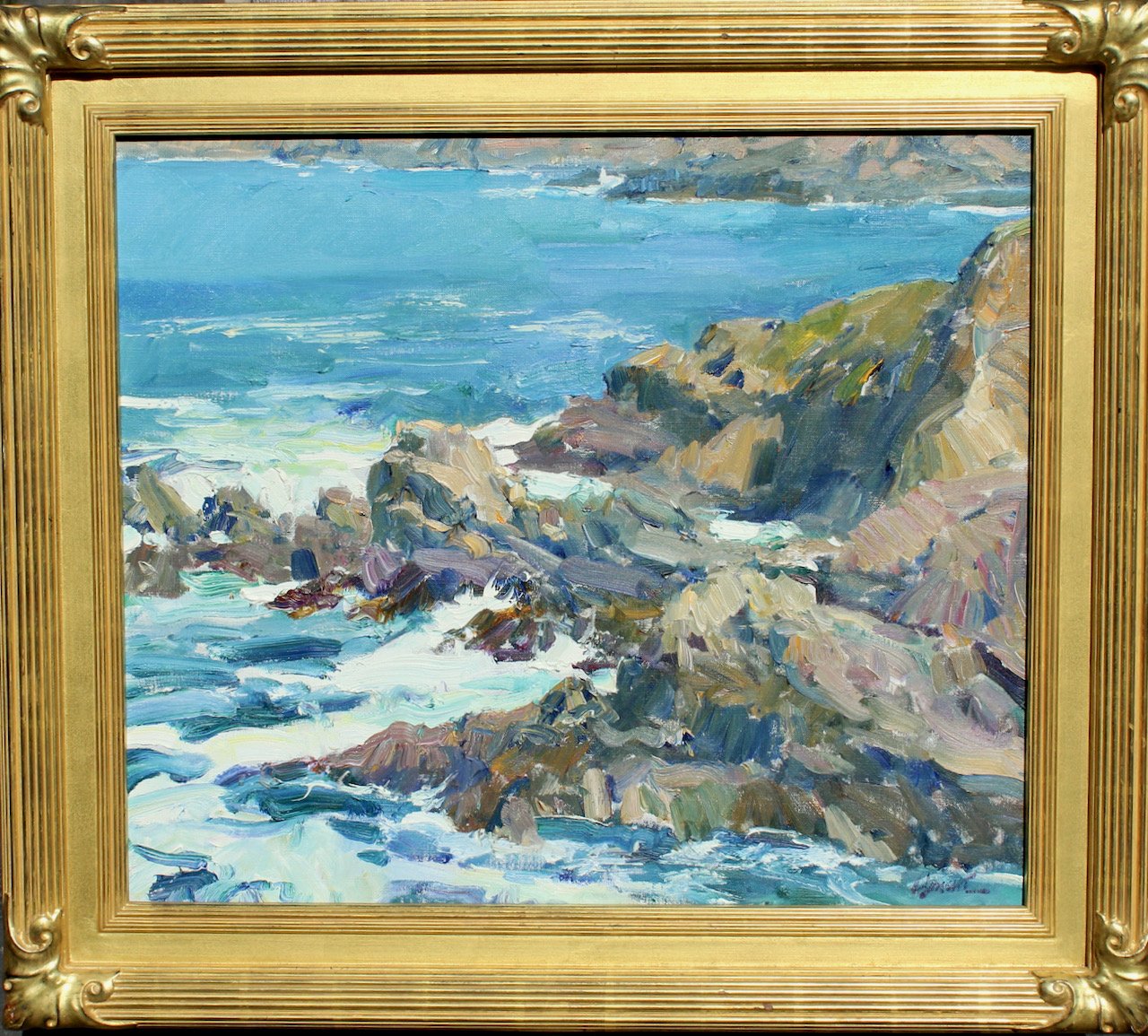 9-130 Walt Gonske "The Mendocino Coast" $12500-framed.jpeg