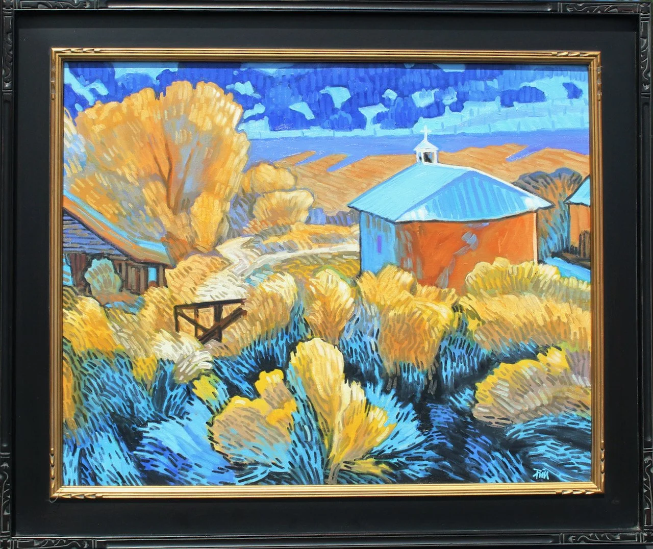 170-117 Brad Price "Las Placitas" $4200-framed.jpeg