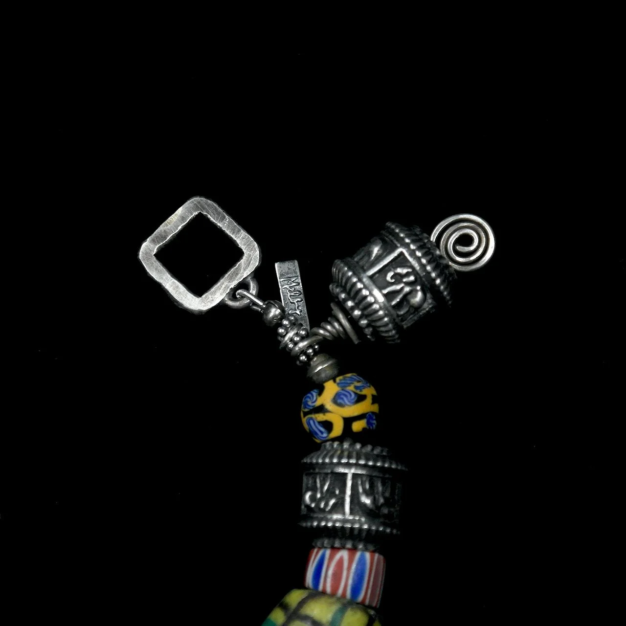 45-1124 Margie Melby Tibetan and Clay Beaded Bracelet $495.jpeg