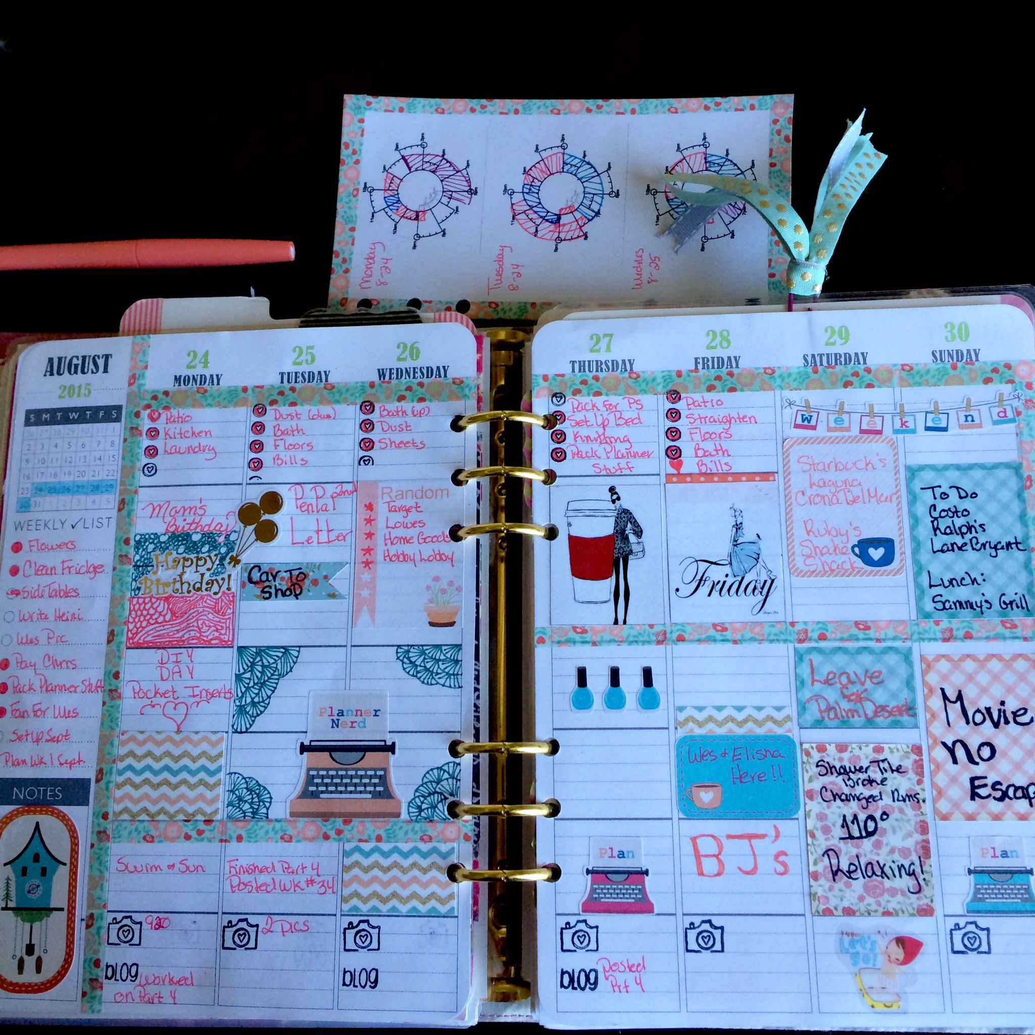 Week #35 in my Plumpaper/Kikki-K Planner