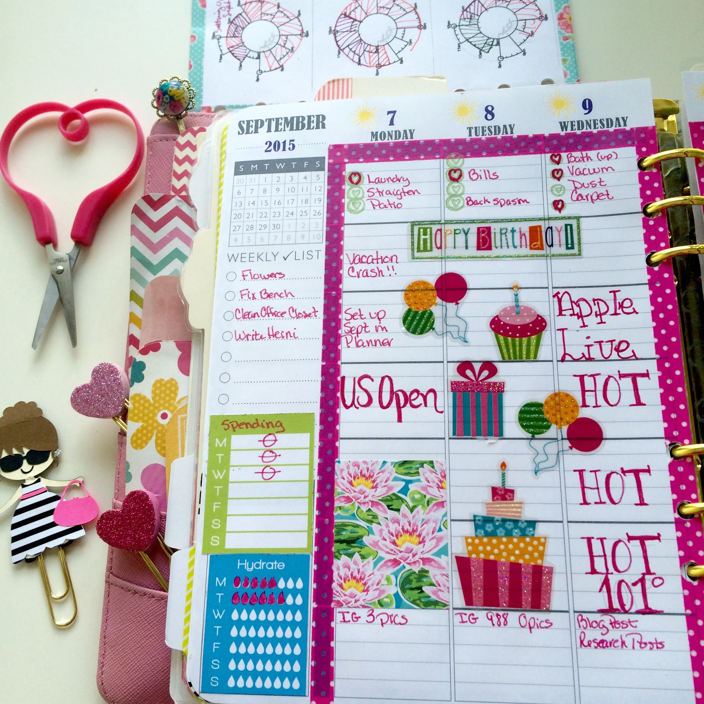 Week #37 in My Plumpaper Planner and  My Goal Setting Spread!