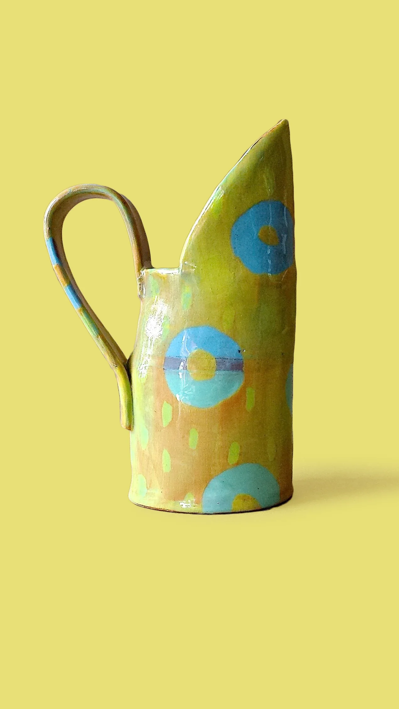 Juice Pitcher ceramic 10" x 4" x 3"