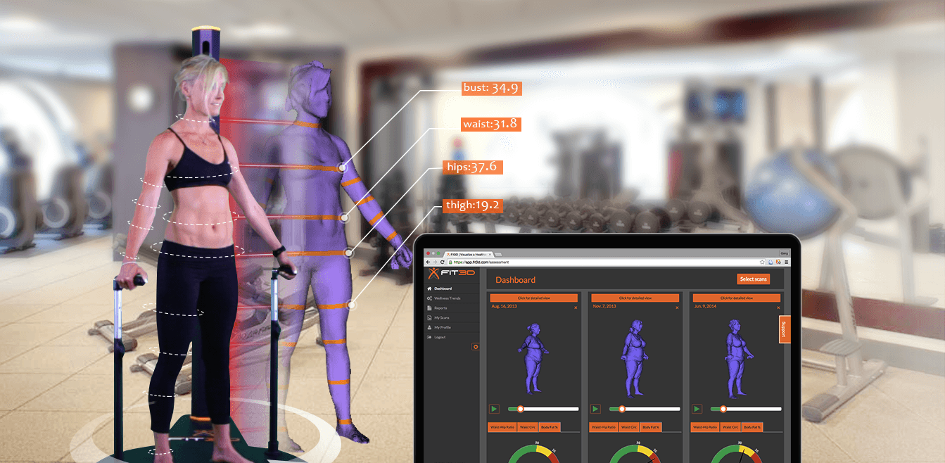  The Fit3D ProScanner captures a full 360 model of a human body,&nbsp;&nbsp;then automatically extracts the most important circumference,&nbsp;height, volume, and length measurementsA user logs in with his or her secure account information to the Pr…