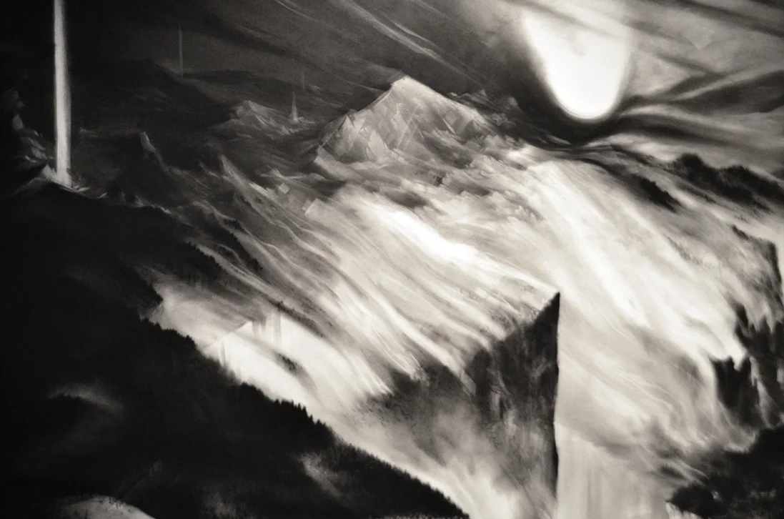 Detail view of The Dark Sublime - Final Thesis Drawing
