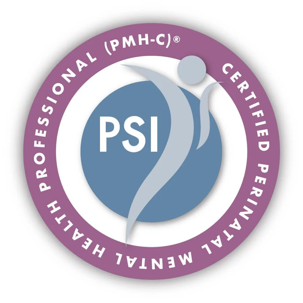 Certified Perinatal Mental Health Professional (PMH-C) seal from Postpartum Support International.