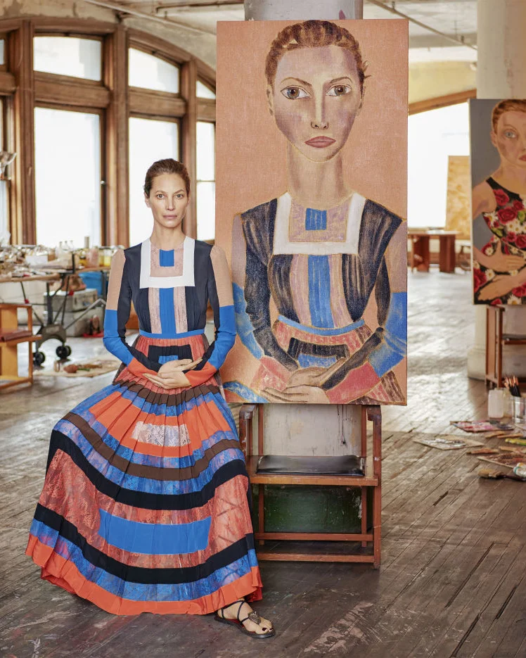 Christy Turlington wears Valentino SS16 for Harpers Bazaar - photo: Jason Schmidt