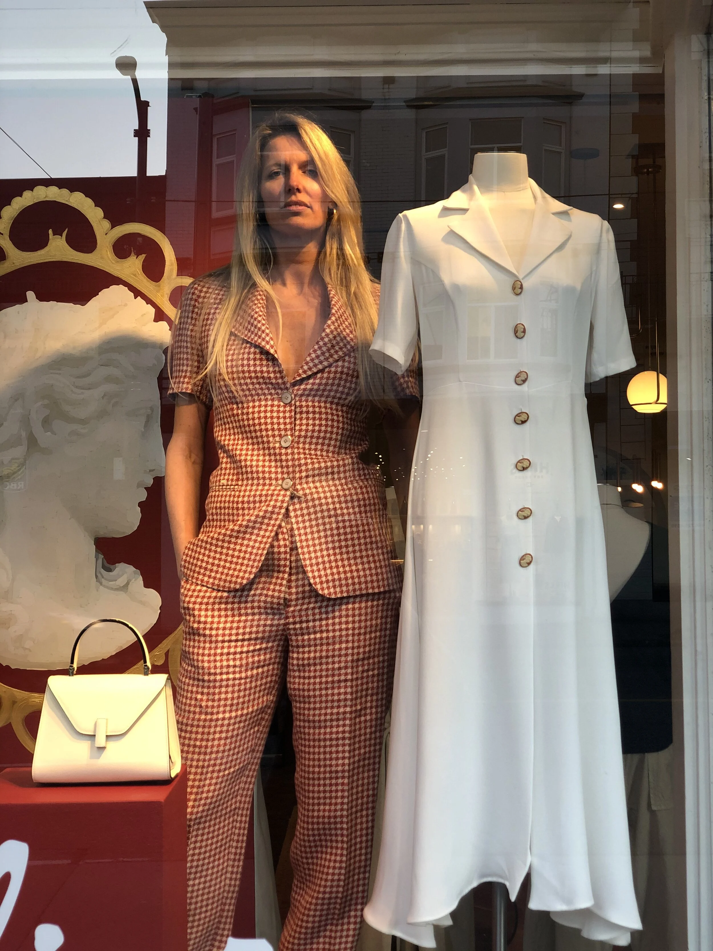  Giuliva Heritage herringbone suit. 