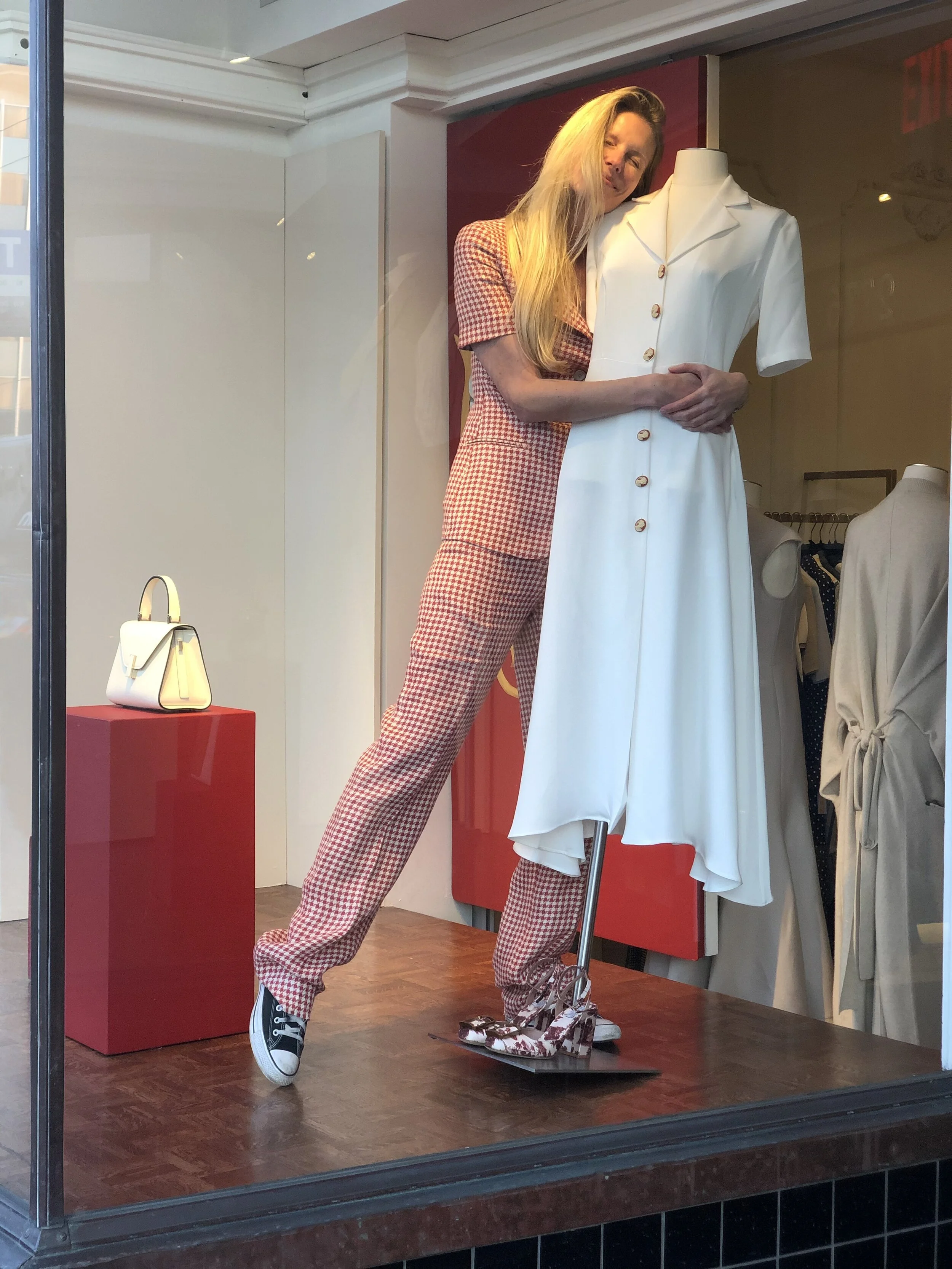  Giuliva does everything well - including this swoon-worthy cameo-buttoned dress. 