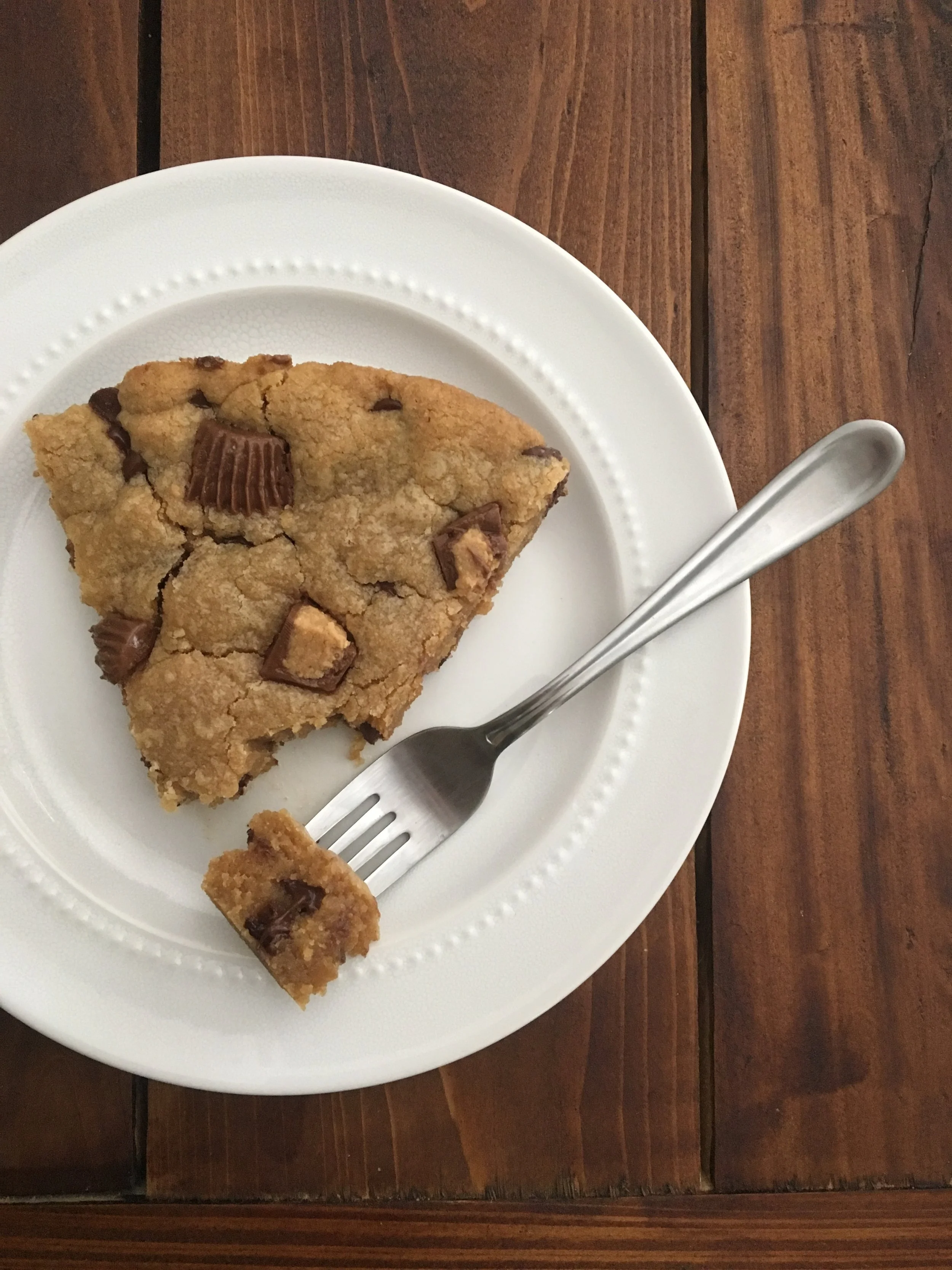 Peanut Butter Cup Skillet Cookie