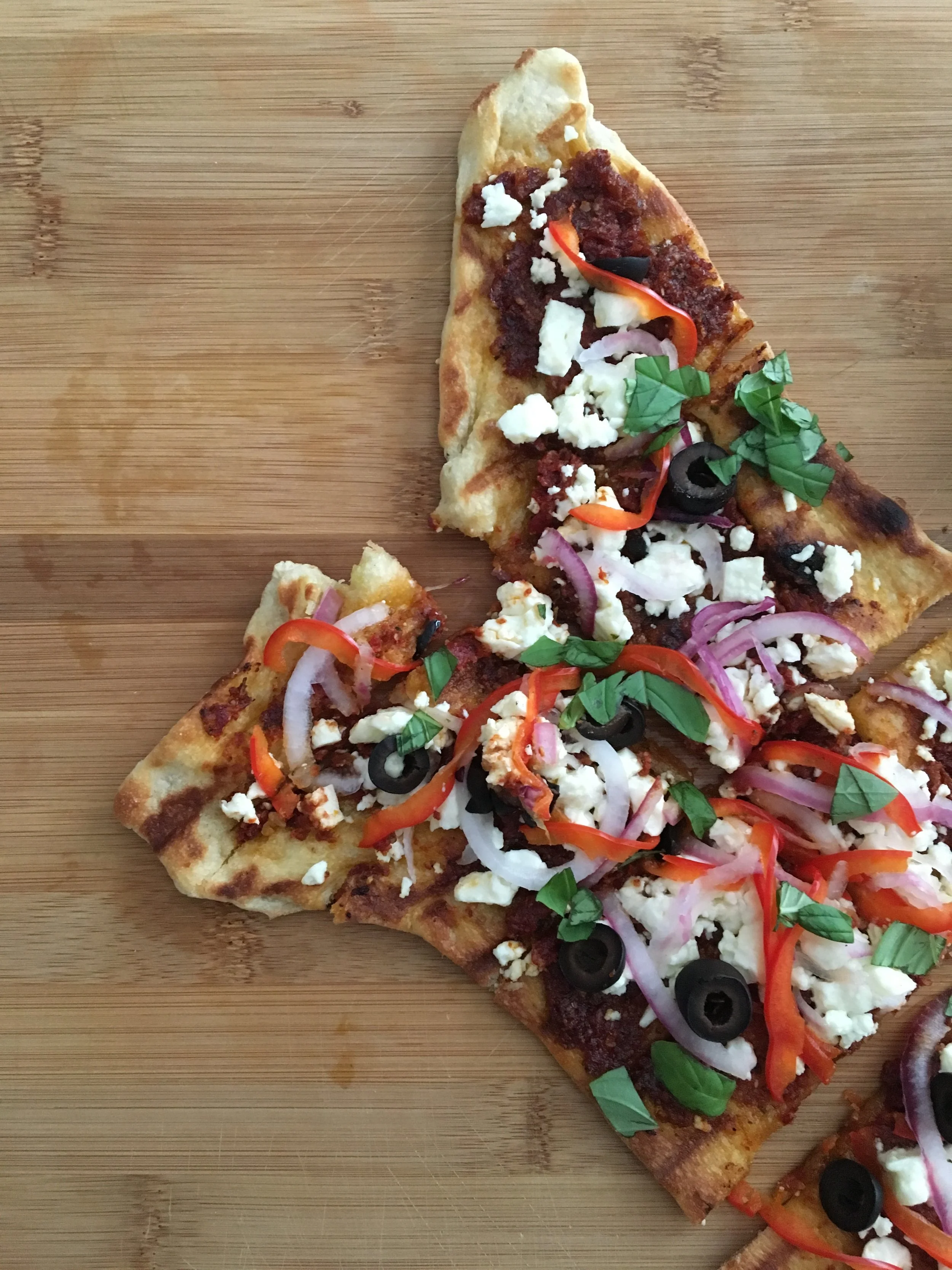 Grilled Flatbread with Sundried Tomato Pesto