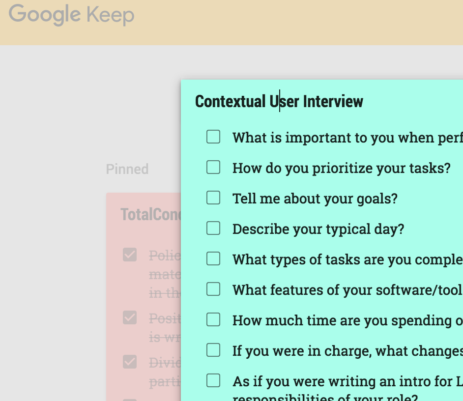 User Interview Questions