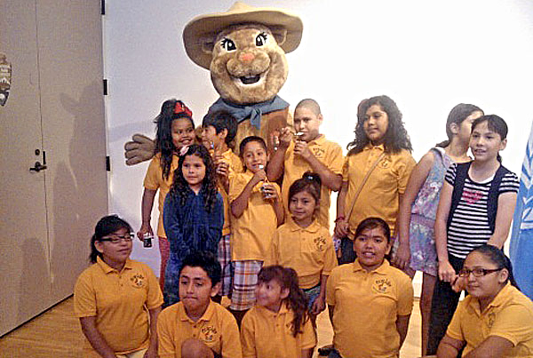 Project Vida Eco-Club with National Park Service Mascot at Chamizal National Memorial Park