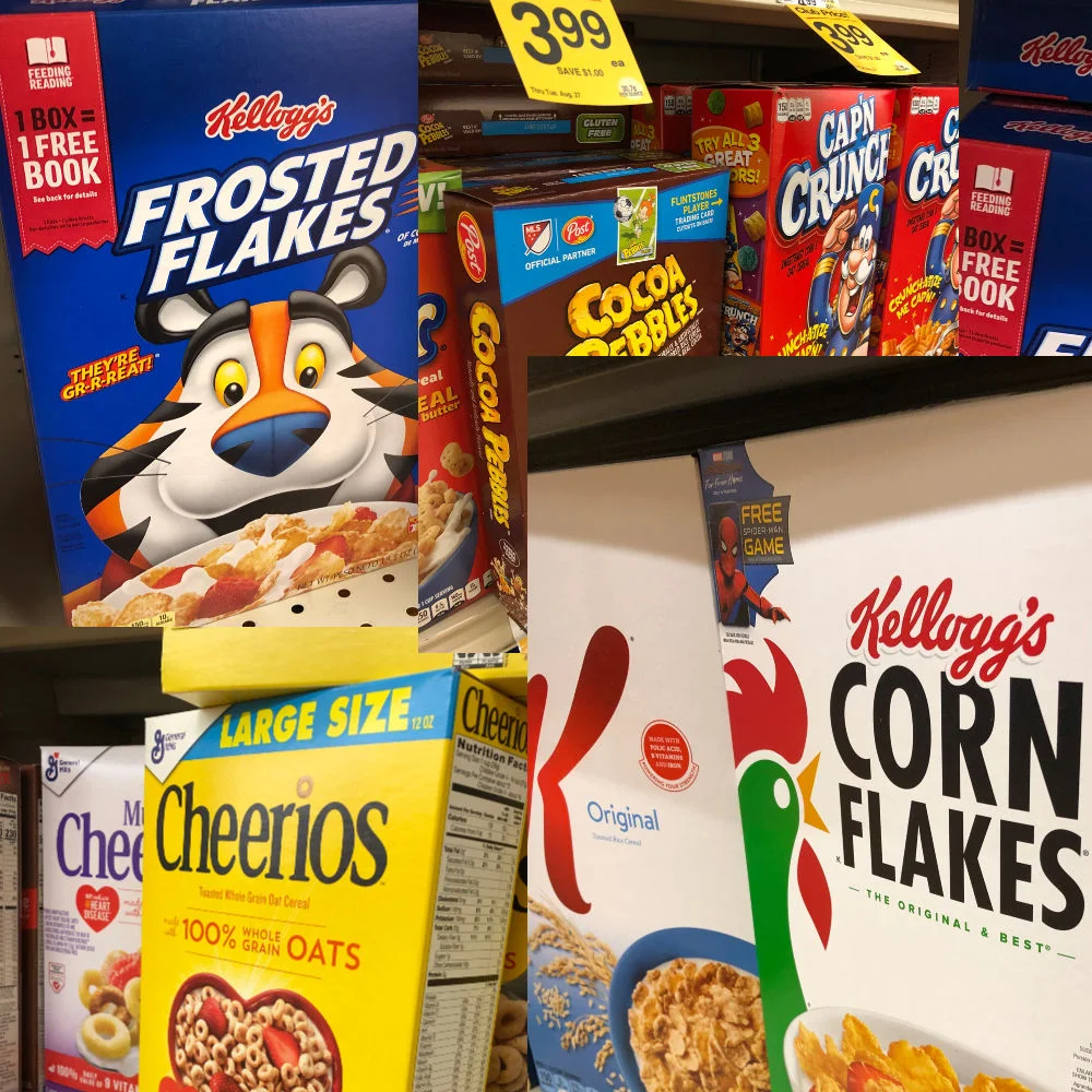 Cereal boxes and taking back attention