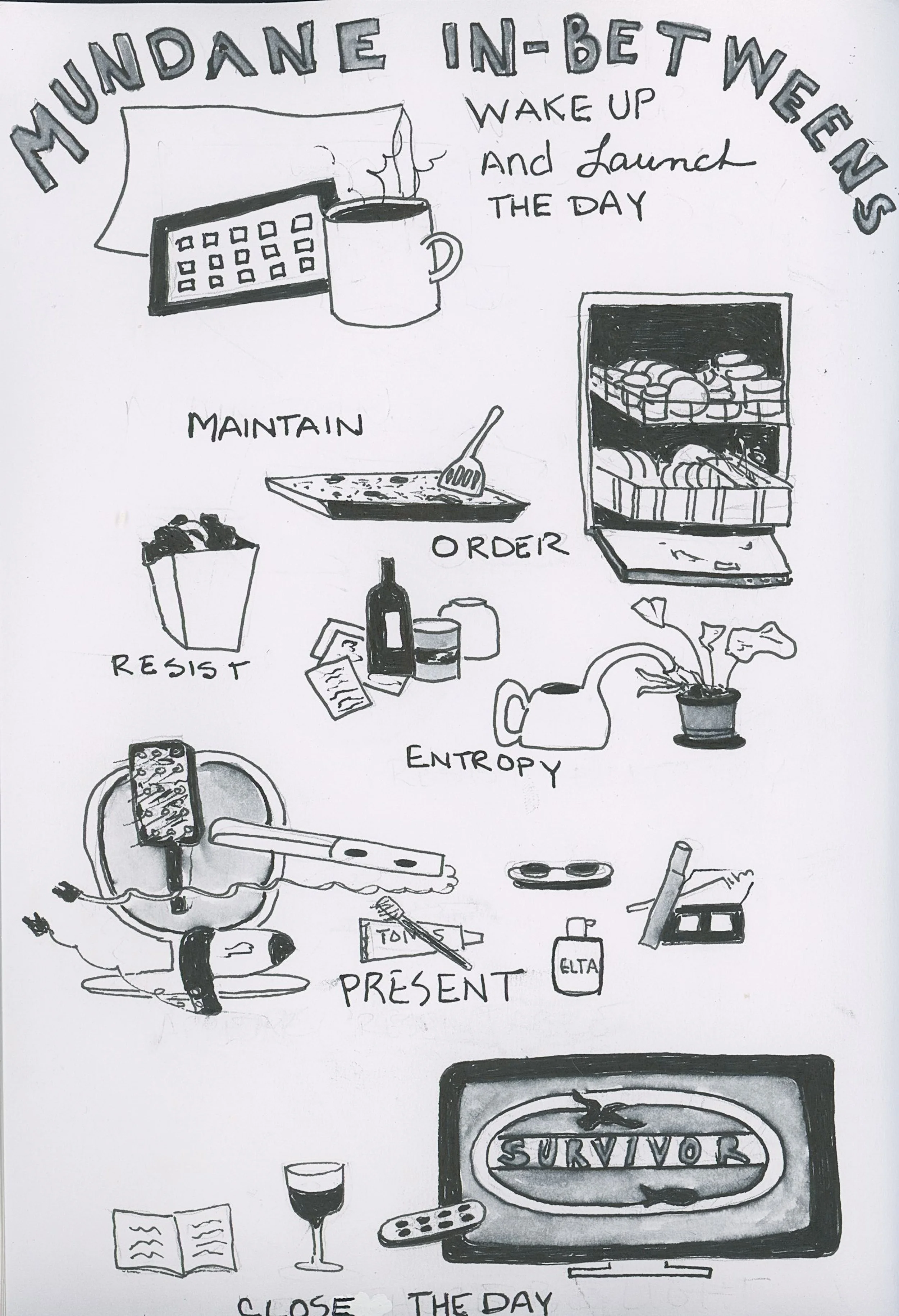 Drawing the mundane things in daily life