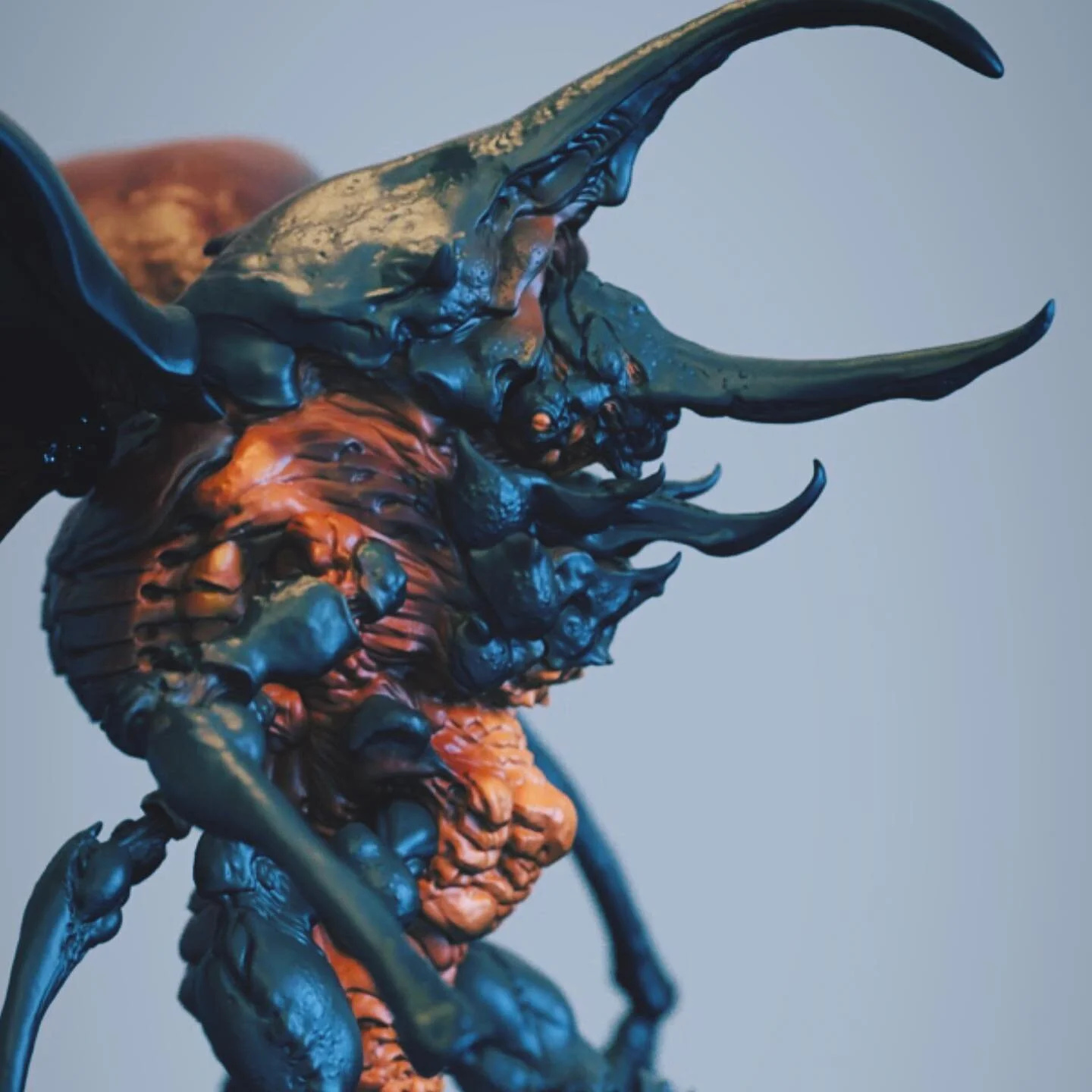 Getting the last details and posing done. Print prep is next!
.
.
.
#insect #beetle #zbrush #digitalart #creature