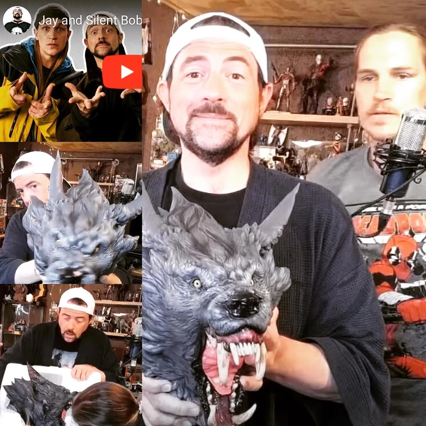 Really cool news I woke up to today. Seeing Kevin Smith and Jason Mewes unboxing and saying such nice things about my work on What's In The Box! Special thanks to my friends at Level 52 Studios for all the hard work they've put into to The Hound. Pai