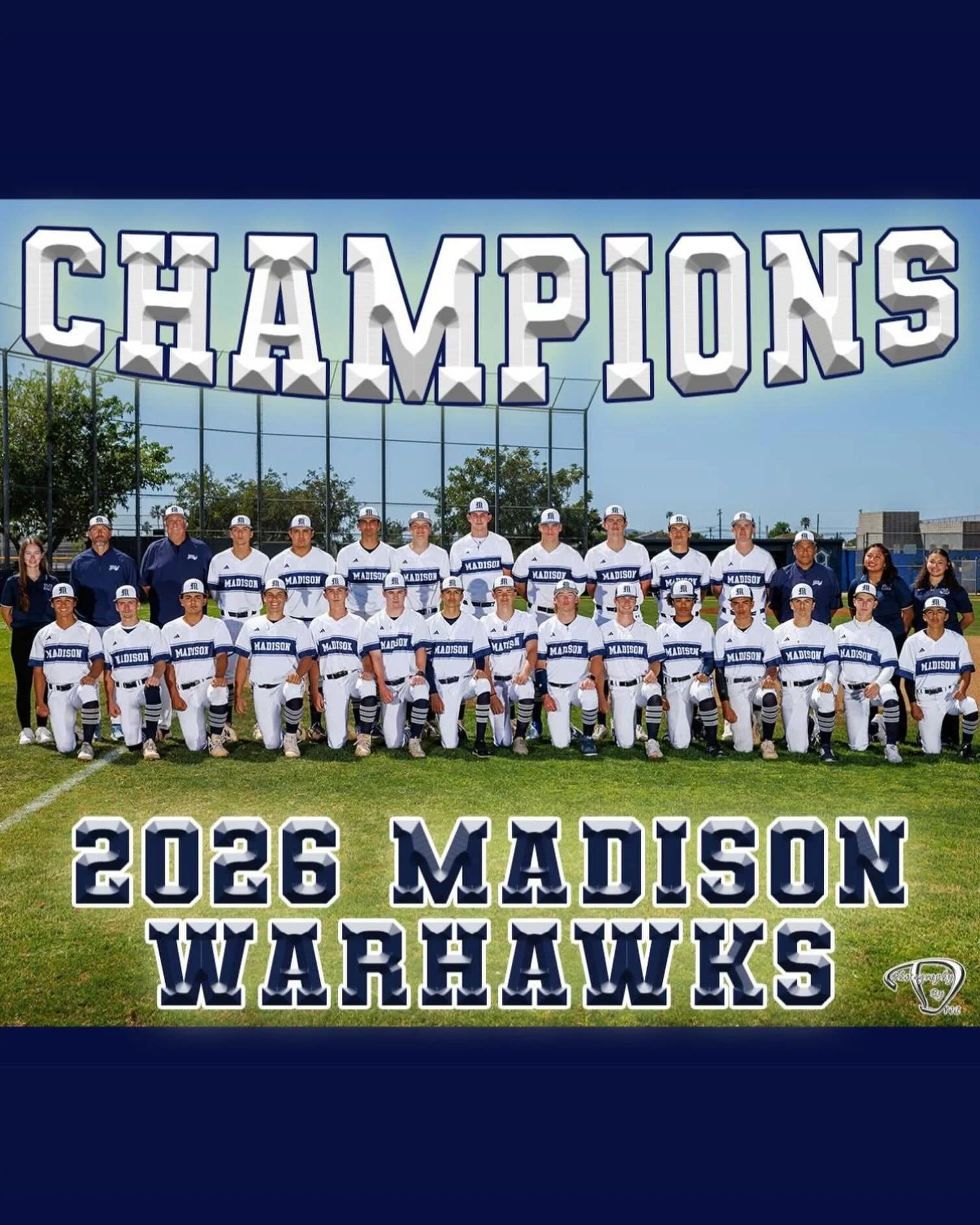 Great ending to the regular season. Well done, Madison. The new 2026 Champions!!! Now it&rsquo;s on to STATE CHAMPIONSHIPS!!!🍀#madhousebaseball 
#warhawks #madisonwarhawks #madisonbaseball #warhawknation_mhs