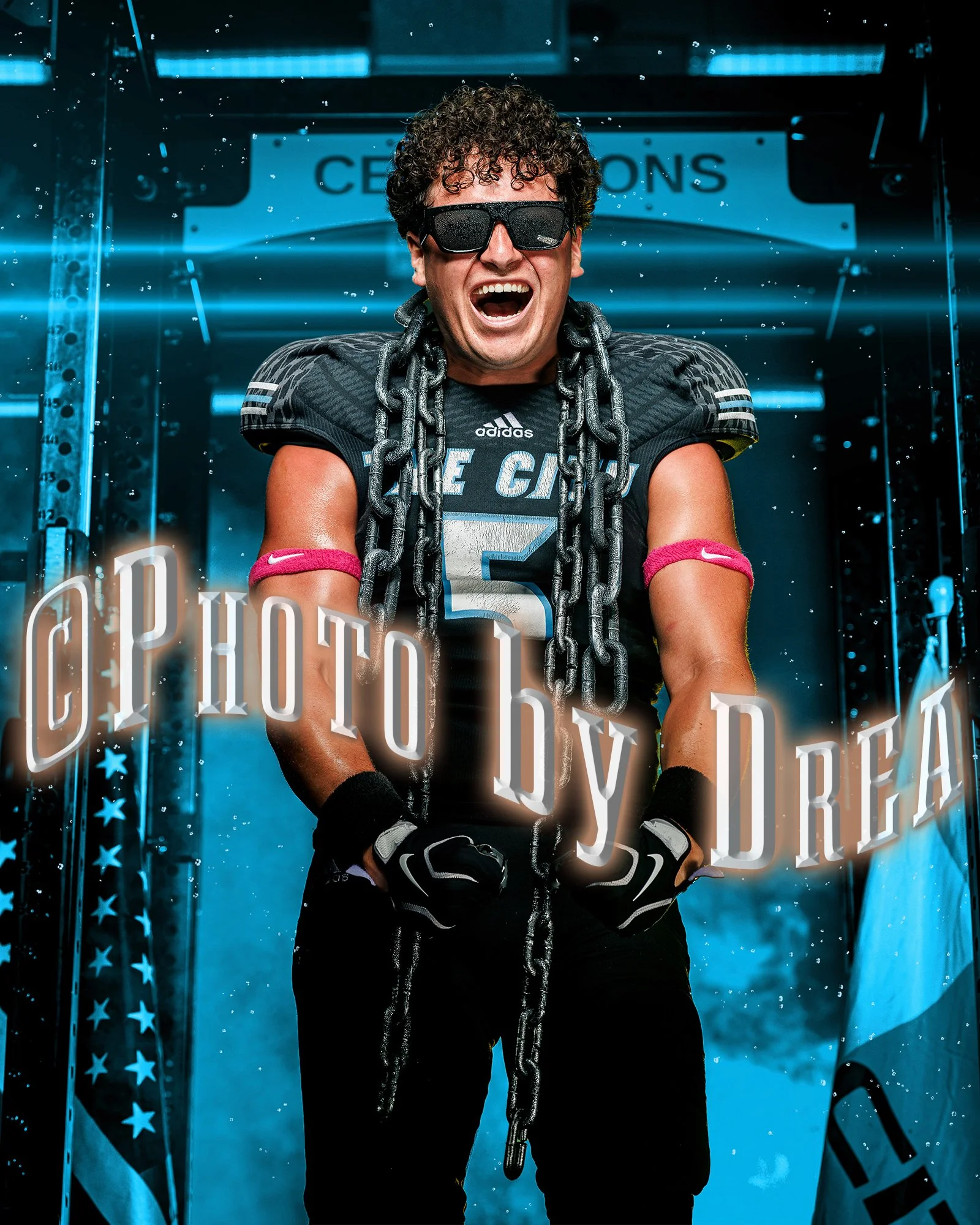 University City High School Varsity Football Linebacker Media Day Portrait | San Diego Sports Photographer